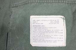 US Vietnam War Poplin Jungle Jacket. Size Extra Small Regular. 1969 Dated. W/ Patches.