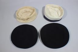 Lot of 4 US WW2 Navy Hats. Donald Duck & Dixie Cup.