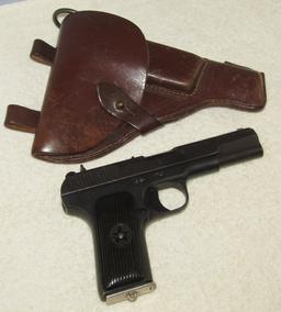 Early WW2 Russian TT-30 Tokarev 7.62 X 25mm Pistol-1939 Dated-Original Holster-Matching # Clip