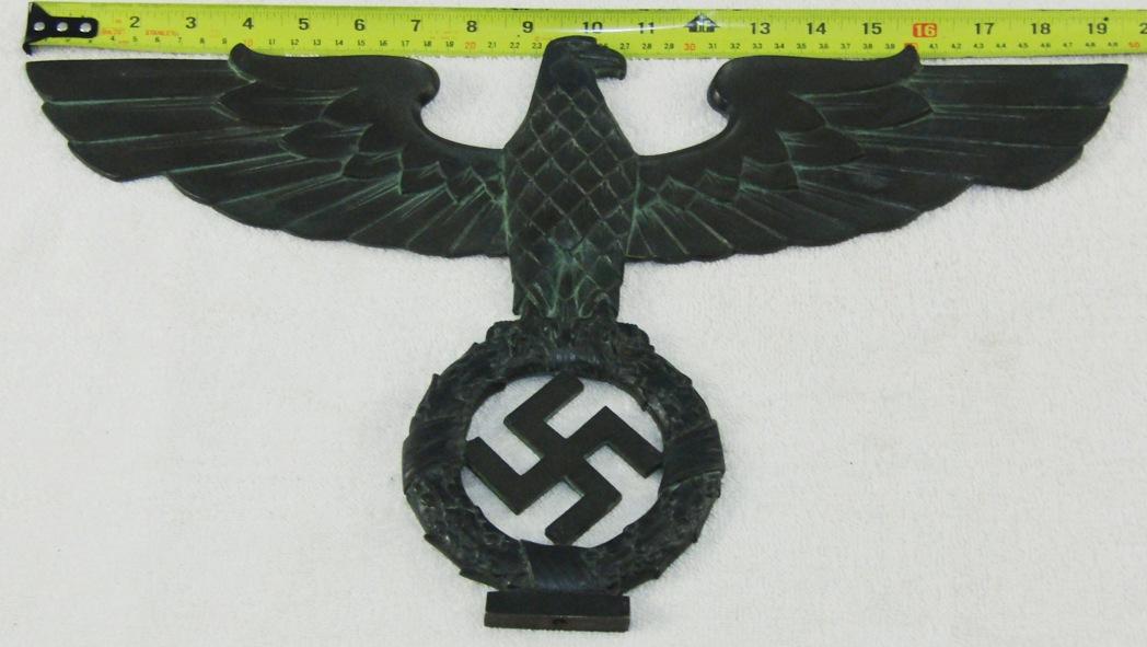 Scarce Bronze Eagle/Swastika Desk Sculpture-Josef Pabst