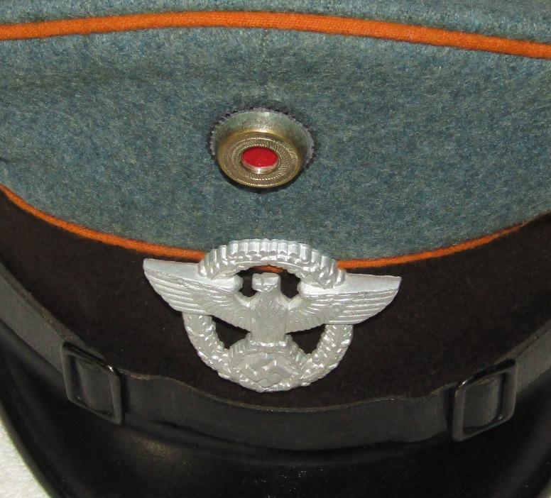 WW2 Nazi Gendarmerie (State Rural Police) Visor Cap For Enlisted