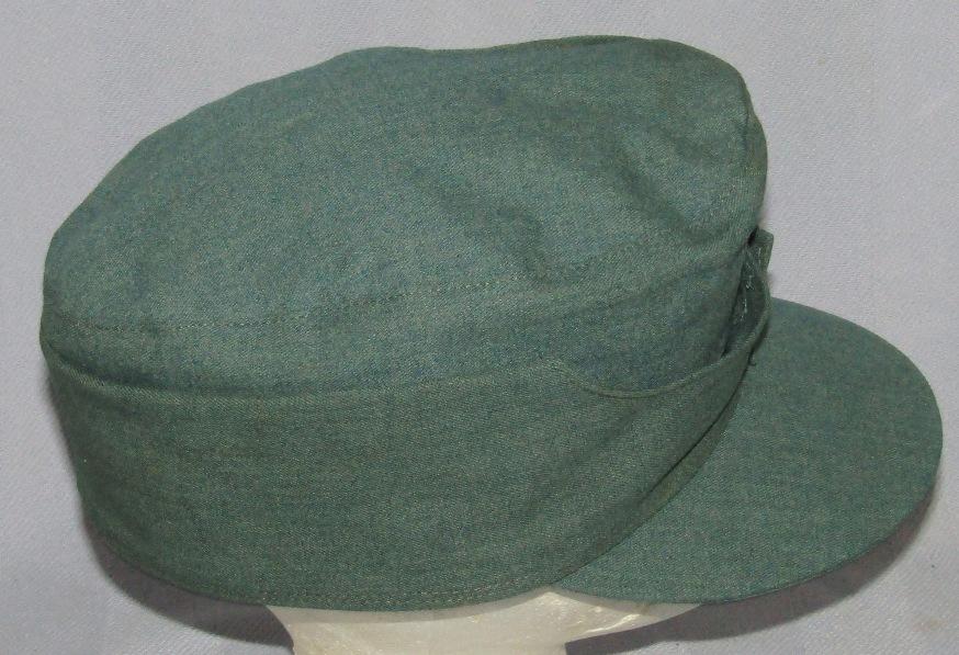 Late War WW2 Nazi Police Summer Weight M43 Type Field Cap For Enlisted-RBNr'ed And Dated 1944