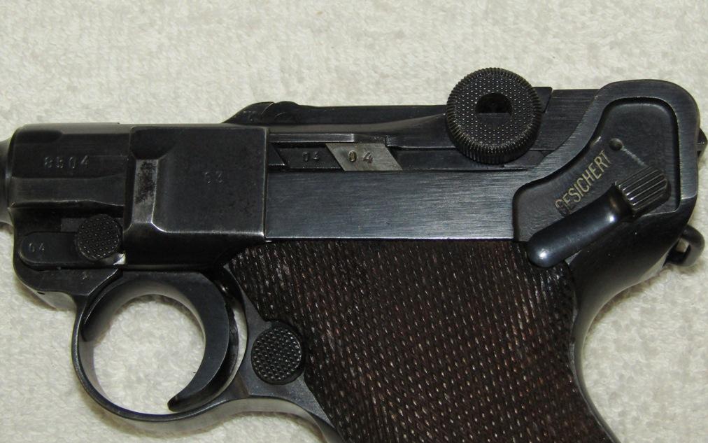 1940 Issue Luger With Mauser 42 Code-Scarce Matching Number Clip