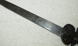 Imperial German Hunting Hirschfanger With Scabbard-Etched Blade-WK & C