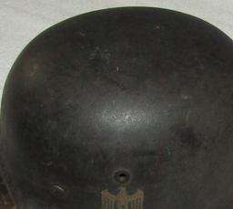 M40 Single Decal Wehrmacht Helmet With Liner/Chin Strap-EF64