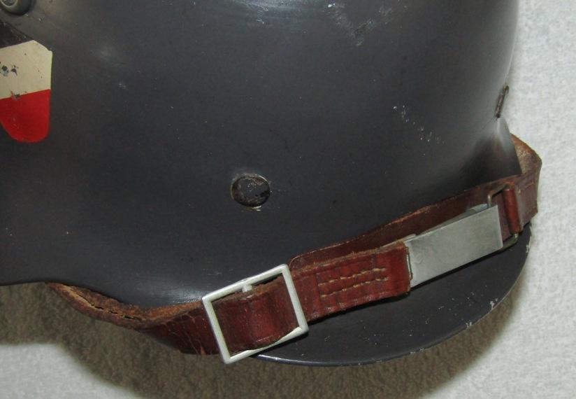 Rare Early WW2 Period Aluminum Shell Double Decal Luftwaffe Helmet W/Liner/Chin Strap