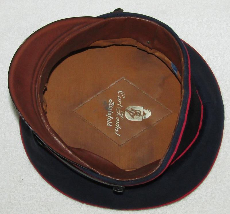 Early Third Reich Nazi Fire Police Visor Cap For Lower ranks-1st Pattern Insignia