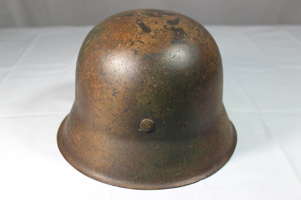 WW2 German Single Decal M42 SS Normandy Camo Helmet. Reenactor Or Place Filler. Nice Look!