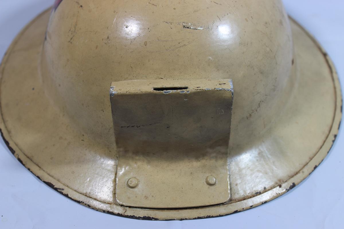 WW1 Era helmet W/ Painted Pilot Insignia and Front Bracket.