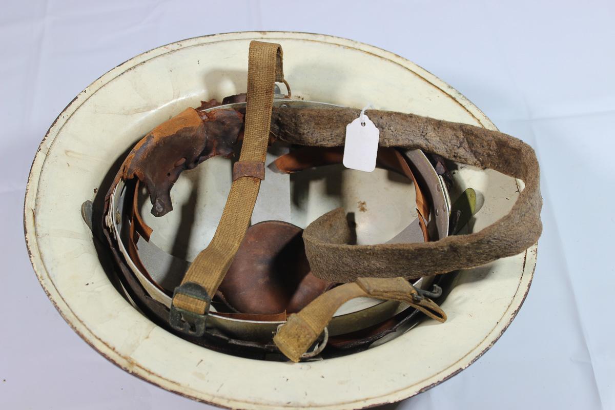 WW1 Era helmet W/ Painted Pilot Insignia and Front Bracket.