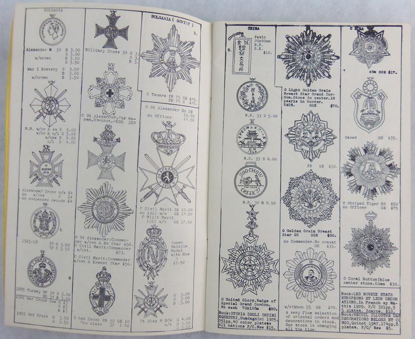 Foreign War Medals Orders-Decorations Catalogue No. 28