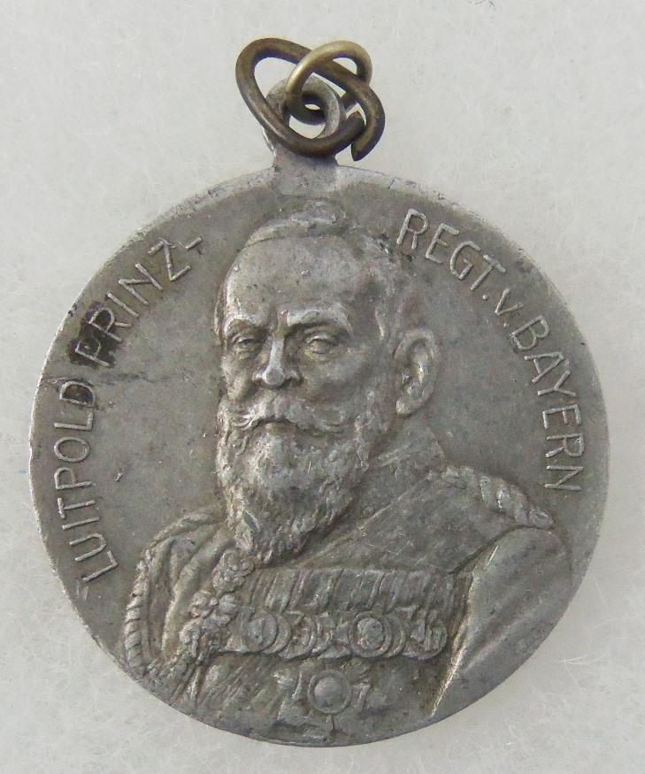 Germany Bavaria 1911 Prince Regent Luitpold 90th Birthday Commemorative Pendent