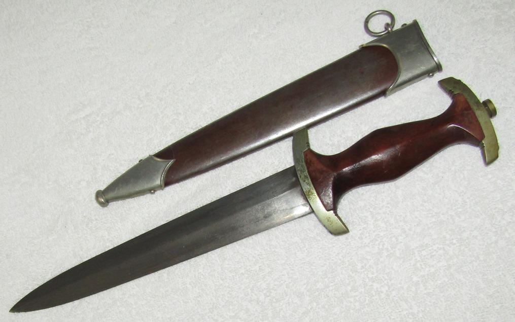 Early SA Dagger With Scabbard-Rare Maker Of "E. KNECHT & Co."