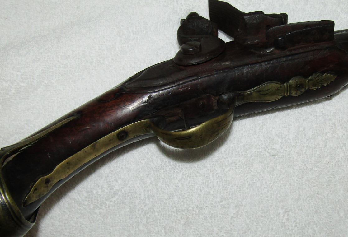 18th-19th Century Flintlock Pistol. Possibly British Naval Issue