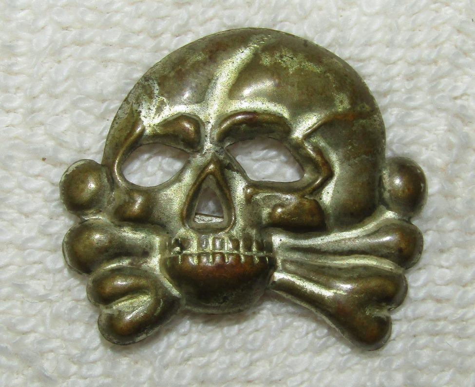 Early Allgemeine SS "Danziger" Visor Cap Skull Device