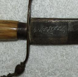 Early To Mid 1800's Miniature British Naval Officer's Miniature  Cutlass