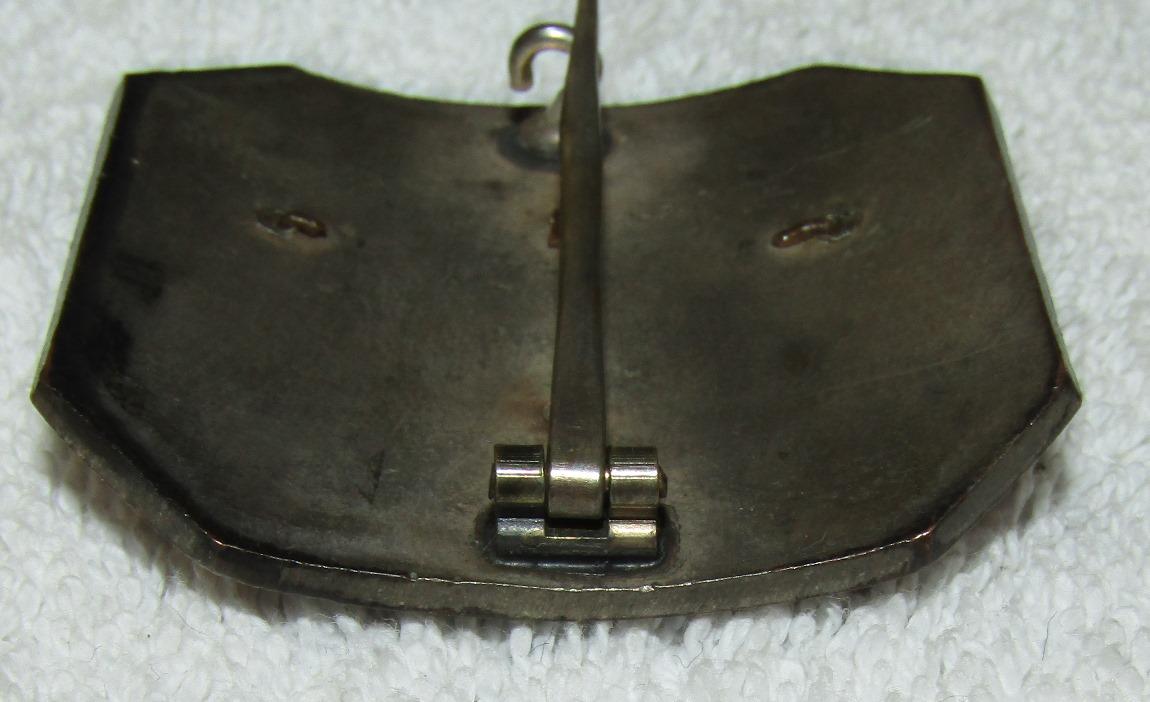 Rare Pre/Early WW2 Latvian Civil Guard Officer's Badge/Belt Buckle-Waffen SS Latvian Volunteer?