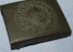 Early WW2 Heer Belt Buckle For Enlisted With Field Gray Combat Finish