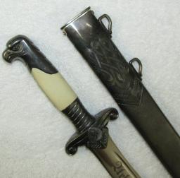 RAD Leader Dagger With Scabbard-Scarce Maker Of Paul Seilheimer