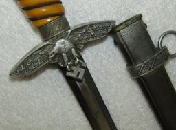 Luftwaffe 2nd Model Officer's Dagger W/Scabbard-E.u.F Horster-Vet Bring back