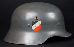 Rare Double Decal Luftwaffe Parade Helmet W/Liner/Chin Strap