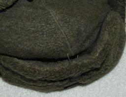 WW2 Period Russian Ushanka Wool Winter Cap With Enlisted Heer Insignia.