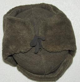 WW2 Period Russian Ushanka Wool Winter Cap With Enlisted Heer Insignia.