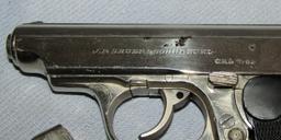 Wehrmacht Proofed Sauer & Sohn Model 38H Pistol-Late War Variant-Nickel Finish