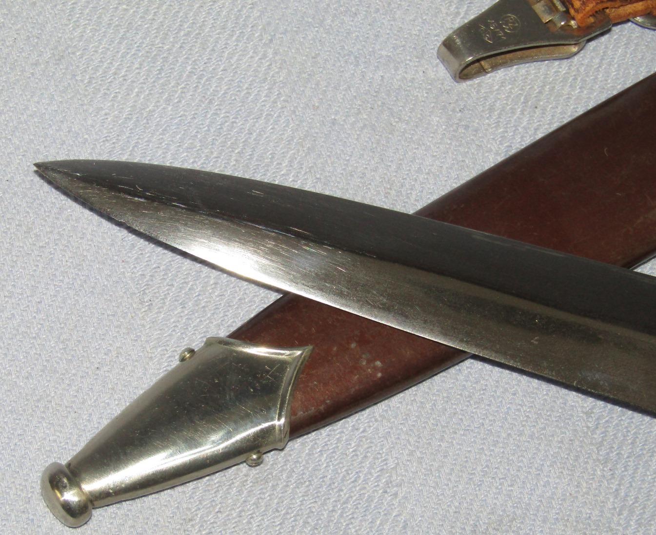 Early SA Dagger With Scabbard/Hanger-Scarce Maker- EWALD CLEFF