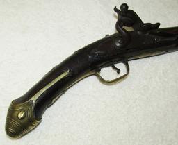 Scarce Early Ottoman/Barbary Coast Pirate Flintlock Pistol