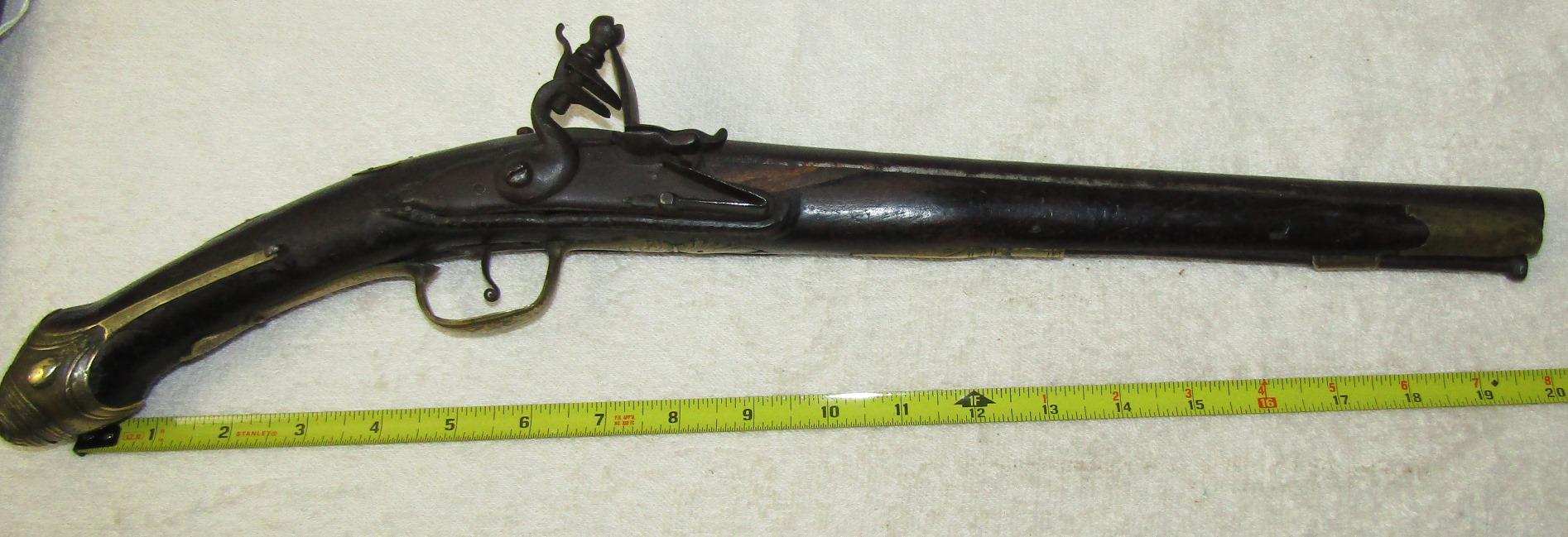 Scarce Early Ottoman/Barbary Coast Pirate Flintlock Pistol