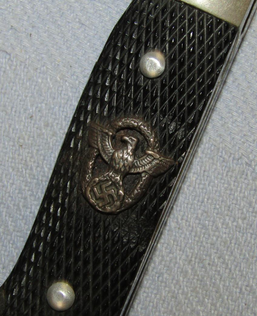 German Long Model Dress Bayonet W/Scabbard/Frog-Police Emblem On Grip-Anton Wingen
