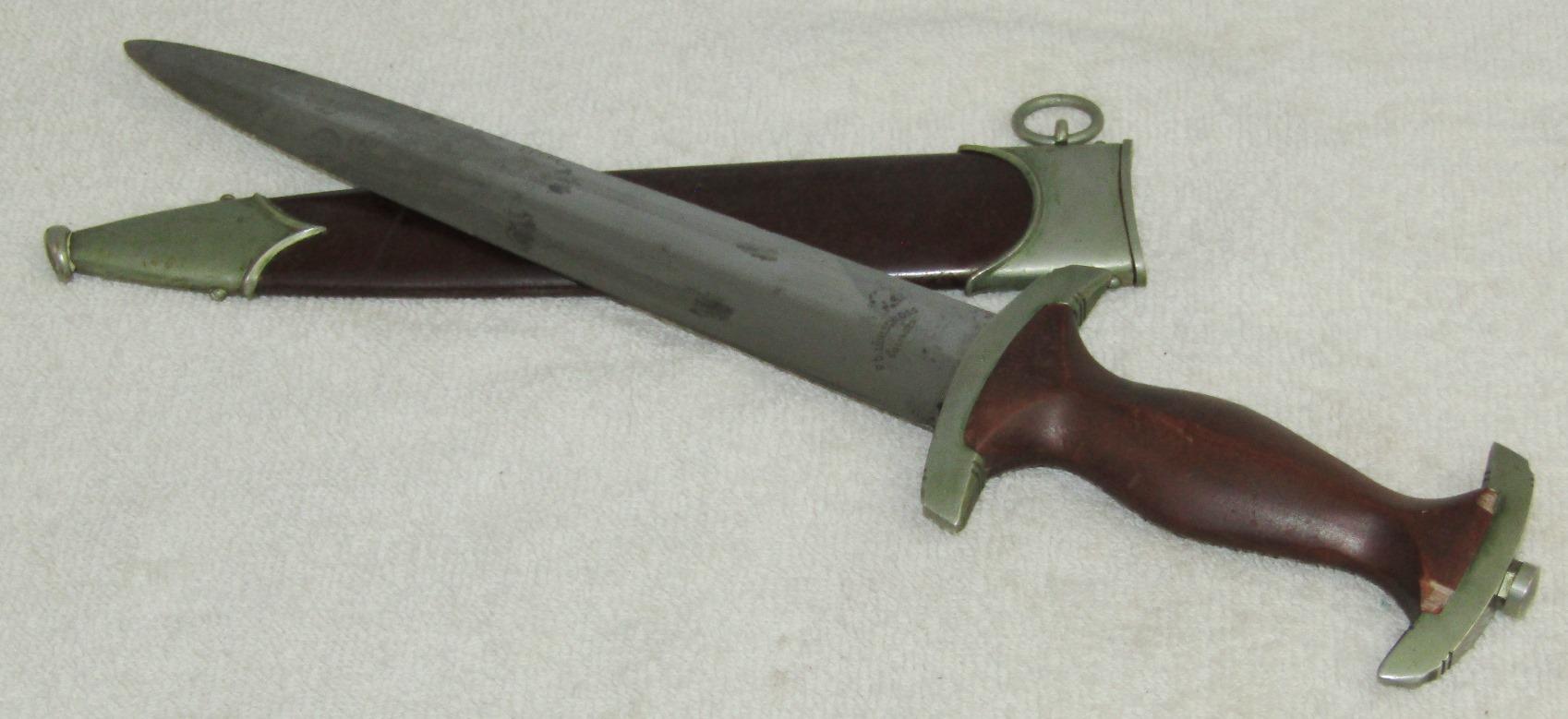 Early SA Dagger With Scabbard By P.D. Luneschloss-Uncommon Maker