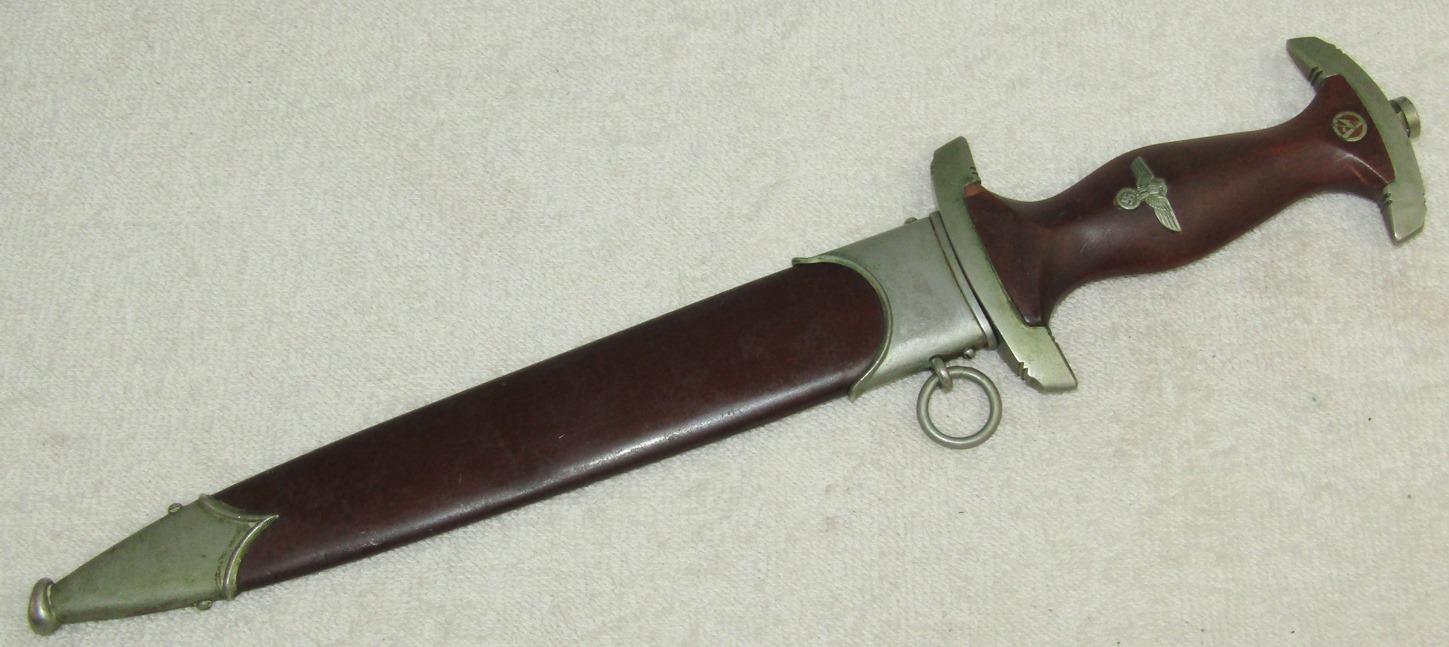 Early SA Dagger With Scabbard By P.D. Luneschloss-Uncommon Maker