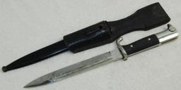 Short Model WW2 German Dress Bayonet With Engraved Blade By F.W. Holler