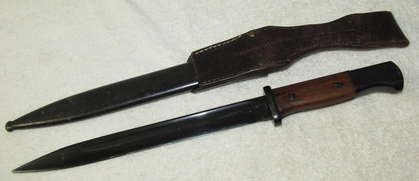 1937 Dated K98 Bayonet With Frog-All Matching Numbers