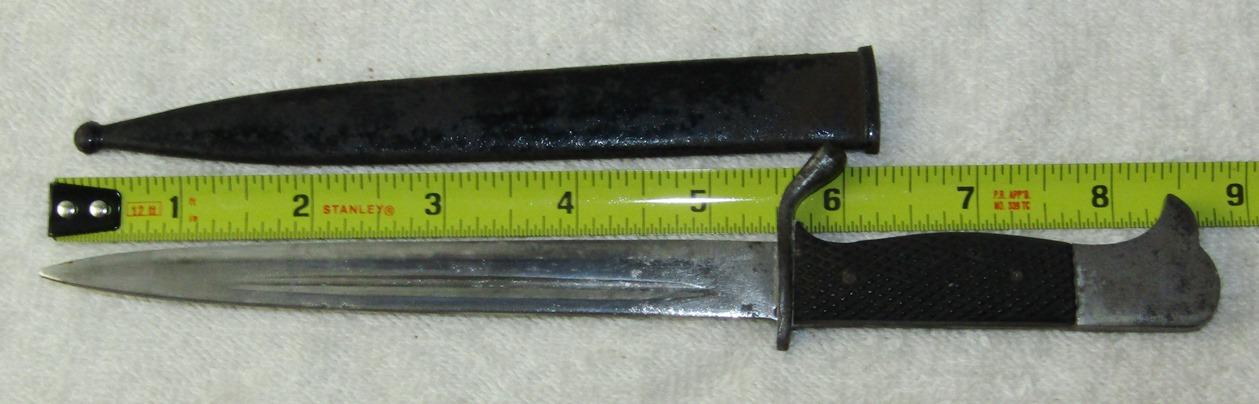 Unique WW1/Pre WW2 Letter Opener Size Bayonet With Scabbard