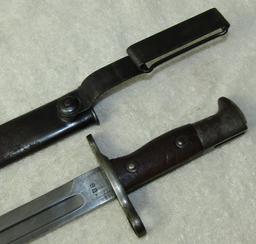 1903 Dated "U.S. Krag Rifle Bayonet With Scabbard