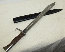 WW1 Imperial German S98/05 Butcher Blade Bayonet- Fichtel & Sachs-1917 Dated