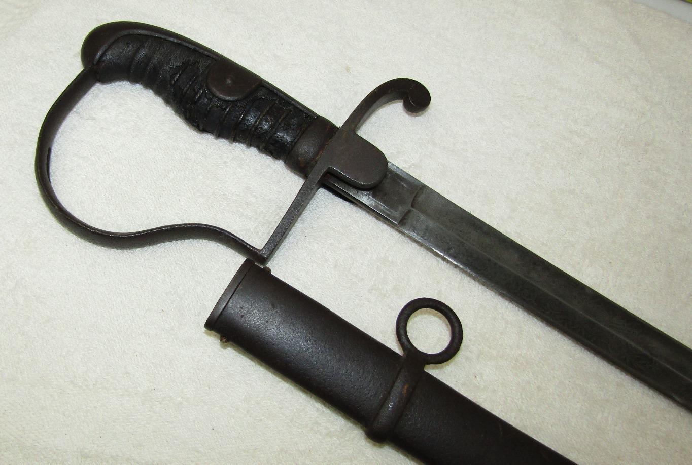 1800's German Officer's Sword-Double Sided Engraved Blade-Unit Engraved?