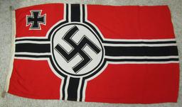 Scarce Smaller Display Size WW2 German Kriegs Flag 80 X 135 Excellent Condition.