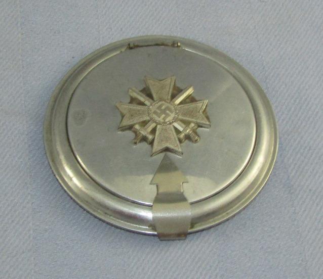 Unique Ladies' Makeup Compact With Applied War Merit Cross 1st Class With Swords