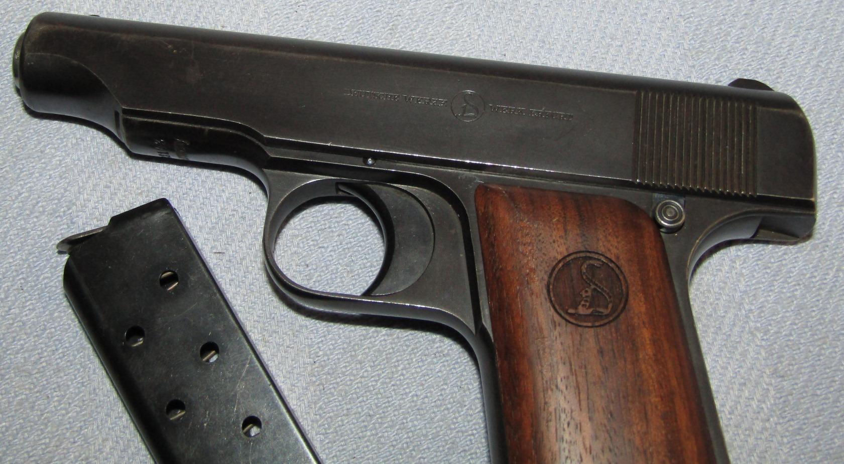 Ca. 1920's Ortgies 7.65 Cal. Semi-Automatic  Pistol-Same Type Used By John Dillinger!