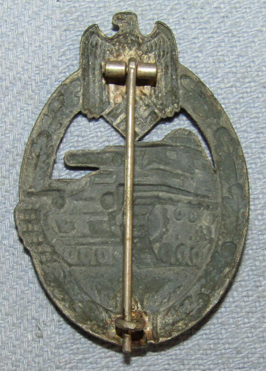 Panzer Assault Badge In Silver-Stamped Version By Assmann