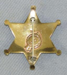 Scarce & Obsolete Vintage Nevada Sheriff's Dept. Correctional Officer Numbered Badge