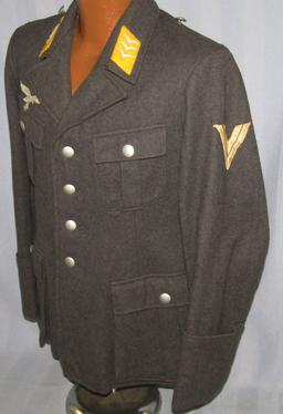 Early Luftwaffe 4 Pocket Fallschirm/Flight Tunic For Rank Of Obergefreiter-By "Lago-Mu"