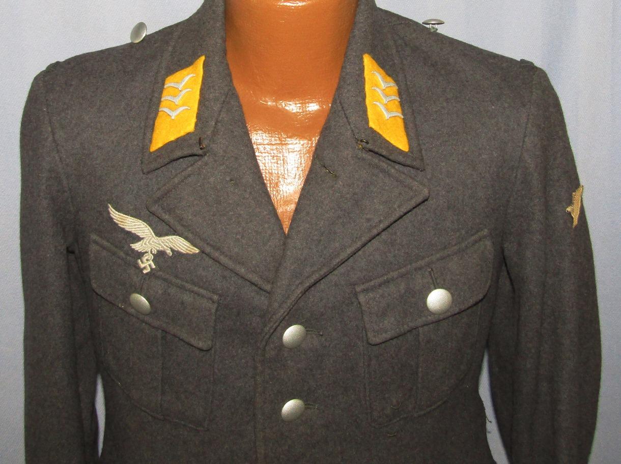 Early Luftwaffe 4 Pocket Fallschirm/Flight Tunic For Rank Of Obergefreiter-By "Lago-Mu"