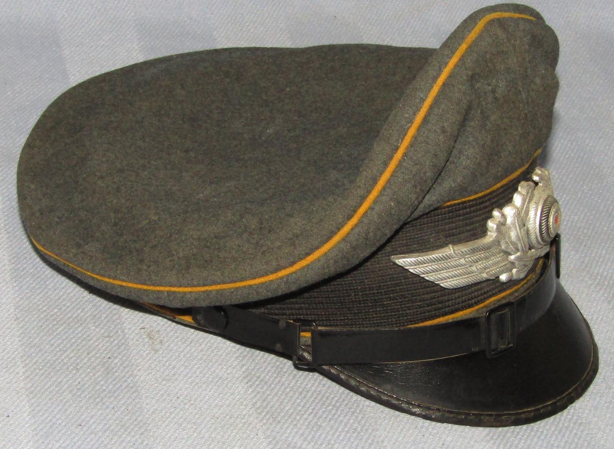 Luftwaffe Enlisted Visor For Flight/Paratroops-Combat Worn-Robert Lubstein 1938