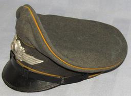 Luftwaffe Enlisted Visor For Flight/Paratroops-Combat Worn-Robert Lubstein 1938