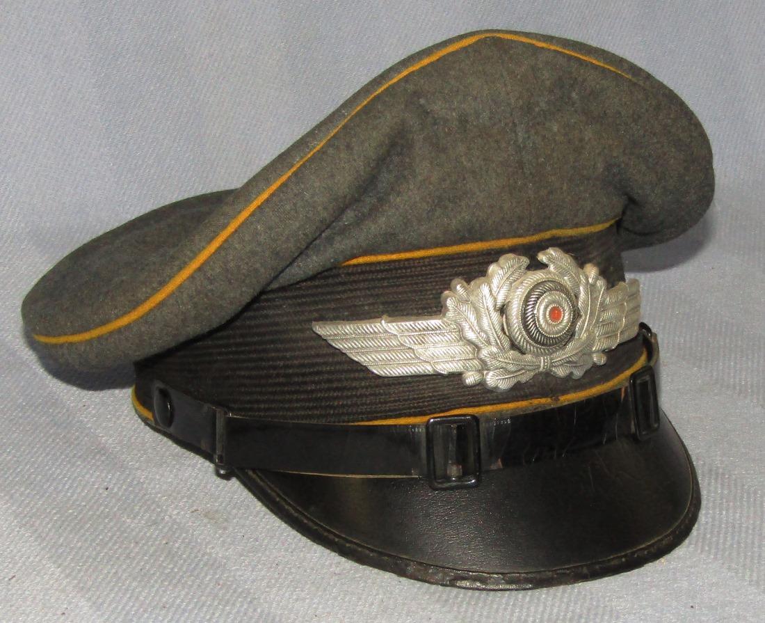 Luftwaffe Enlisted Visor For Flight/Paratroops-Combat Worn-Robert Lubstein 1938